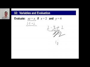 Saxon Math - Pre-Algebra 1/2: 3rd Edition (Lesson 32) - Variables & Evaluation