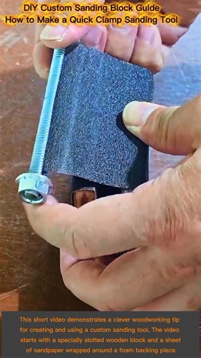 DIY Quick Clamp Sanding Block Hack Stop Wasting Sandpaper!This Tool Ultimate Homemade Sanding Block