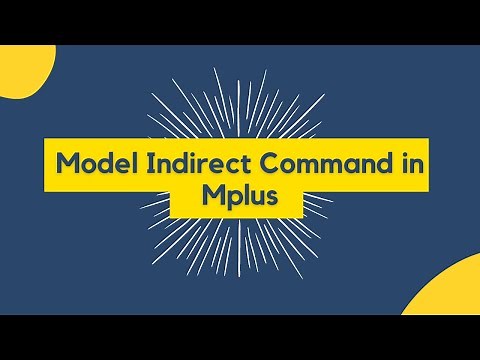 MODEL INDIRECT command in Mplus