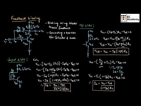 AEC#3 Collector feedback biasing circuit using BJT || EC Academy