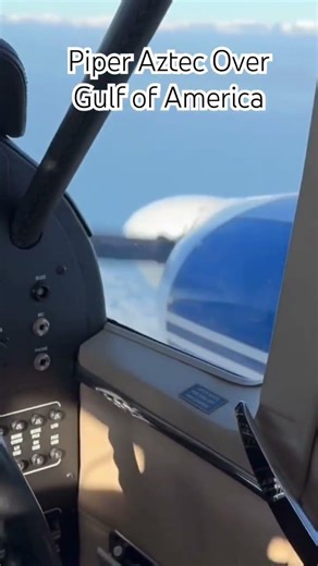 Cruising the Gulf of America 🇺🇸 #aviation #Aztec #airplane #USA #pilotlife