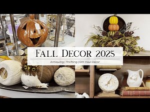 🍂 NEW Fall 2025 Goodwill Thrifting & Antiquing | Cozy DIY Fall Home Decor