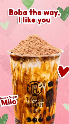 Love comes in flavors.🤎💛🤍💚 �Which one are you sipping this Valentine’s? 💌 #LoveTigerSugar | Tiger Sugar Philippines