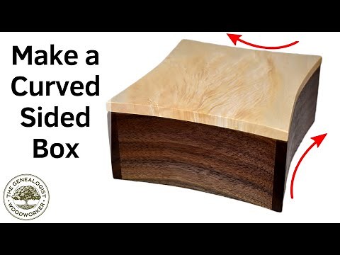 Curved Walnut Memento Box | How to Make Curves on a Bandsaw