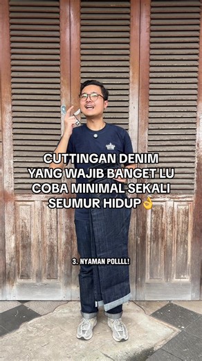 Asik banget sih jujur ngebreak denim yang cuttingannya regular/straight cut gini👌