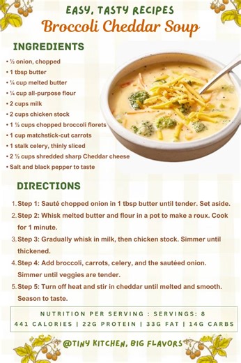 🥦 The Ultimate Cozy Broccoli Cheddar Soup – Rich, Creamy & Loaded with Veggies! This is the from-scratch, hug-in-a-bowl soup of your dreams! We skip the canned stuff for a velvety cheese sauce and fresh, crisp-tender vegetables that make this a satisfying meal all on its own.#BroccoliCheddarSoup #ComfortFood #EasyRecipes #WeeknightDinner #CozySeason #fromscratch | Tiny Kitchen, Big Flavors