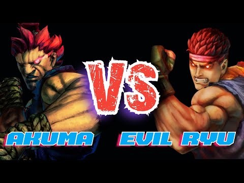 STREET FIGHTER | Akuma vs Evil Ryu | Street Fighter Dark Showdown