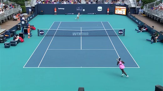 One year after first WTA win, Victoria Mboko routs Anna Blinkova | Miami highlights