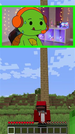 JJ made best MAGIC WATERDROP in Minecraft! - MAIZEN Minecraft Animation #shorts