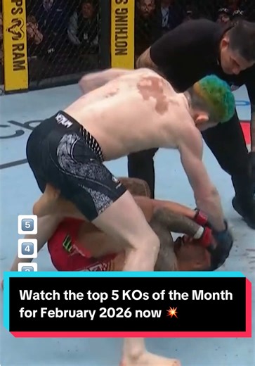 Top 5 KOs of January 2026 in UFC and MMA