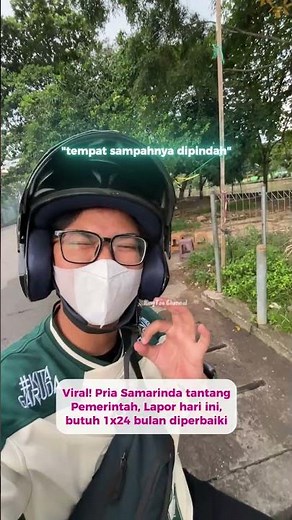 Viral! Samarinda man challenges government to work! #shorts