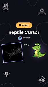 Reptile Animation Interactive Cursor using HTML JS ☠️🤯 Next Level Cursor follow lizard 💀🦎 💬 Comment “Black” for source code [for my followers] 🫶 Code credits goes to real user (DM) !! FOLLOW US TO LEARN CODING !! Follow for more @coding.stella 💙 Tags Your Friends 😉 Don’t forget Like ♥️ and share 💬 Save for future references 📖 If you found this content useful, please tap the ♥️ icon and give me a follow. I would greatly appreciate it. Also, if you have any feedback, questions or concerns