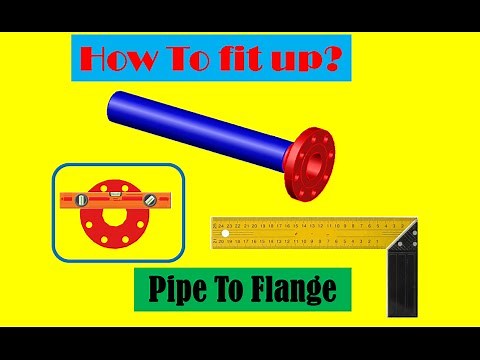 How to fit up pipe to flange?