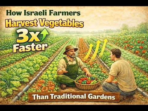 How Israeli Farmers Harvest Vegetables 3x Faster Than Traditional Gardens