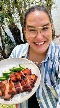 My BEST BBQ char siu pork belly 🙌 Made in my Firehawk Kamado 🔥