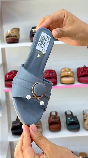 Premium Ladies Wedge Sole Slippers | Luxury Buckle Design | Elegant Women’s Footwear Collection