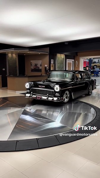 Check out what just rolled into the showroom! 1955 Chevrolet Nomad 😍🖤 Available Now!