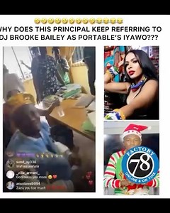 8.8K views · 350 reactions | Portable’s reaction when the principal of Ajogbo Grammar School referred to DJ Brooke Bailey as his “iyawo” is so funny. #portable #primaryschool #factory78interview #fairusedisclaimer #f78 #factory78 | Factory78 - Breaking Entertainment News | Facebook