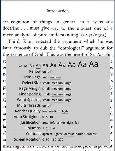 PDF Reflow on Kindle (demo for scanned pdfs)