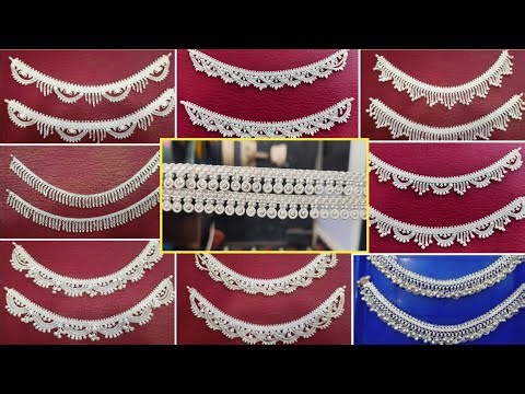 चांदी की पायल की डिजाइन /payal design silver with price /dulhan payal ka photo /anklet payal design