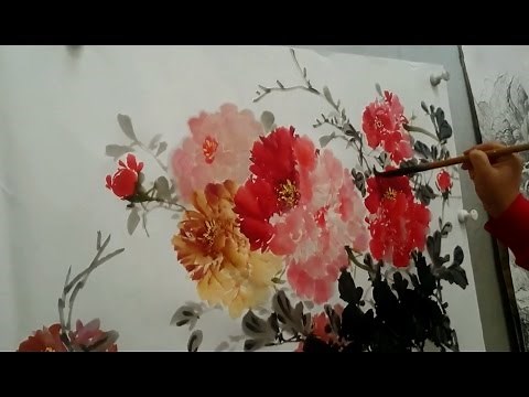 Chinese brush painting Tutorial Flowers Painting