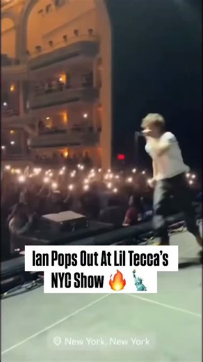 Underground Kreative | UGK🤖💯 on Instagram: "Ian Pops Out At Lil Tecca’s NYC Show 🔥🗽 Ian pulled up and performed at Lil Tecca’s NYC show last night, bringing big energy to the stage. The crowd was rocking with it heavy, making his appearance one of the highlights of the night. 👀 Fans are saying Tecca’s shows keep getting crazier with each special guest. 🚀 Follow @undegroundk for more underground updates. #Ian #LilTecca #NYC #LiveShow #ExplorePage #undegroundk #PlayboiCarti #LilUziVert #KenC