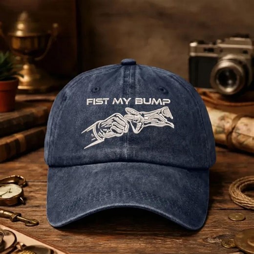 Embroidered Fist My Bump Hat, Project Hail Mary Vintage Washed Cap, Rocky Eridian & Grace, Sci-fi Book Fan Gift, Andy Weir Space Outfit - Etsy