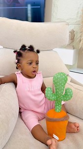 My baby’s reaction to the dancing cactus. 🌵 | AngieNation