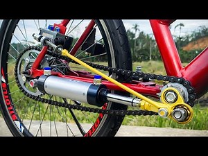 I INSTALLED A PNEUMATIC MOTOR ON MY BICYCLE! EVERYONE WAS AMAZED.