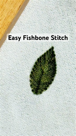 Easy Fishbone Stitch for beginners 🧵