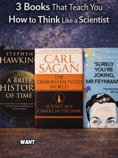 3 Libros que Te Enseñan a Pensar como un Científico