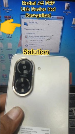 Redmi A5 Frp Solution Android 15 (Usb Device Not Recognized) #RedmiA5FrpSolution) #virial #frp #A5 🔥