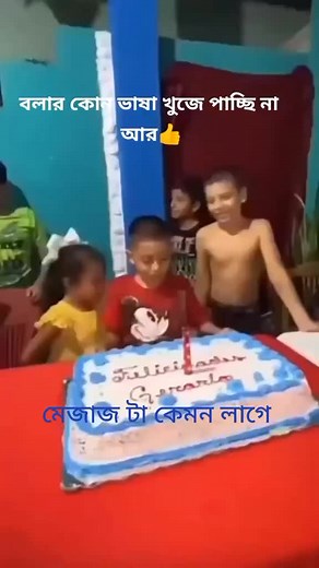 Fun Kids Birthday Celebration with Cake and Friends