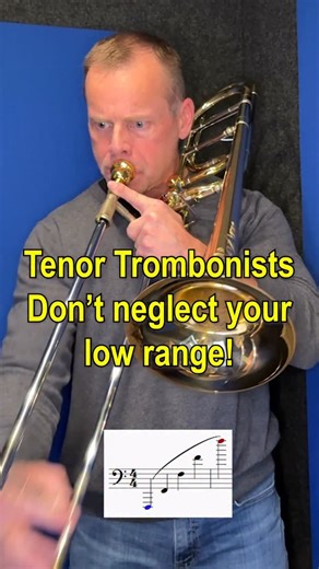 Sam Woodhead on Instagram: "Tenor Trombonists, don’t neglect your low range! I’ve seen a few posts recently showing how modern composers like to take advantage of the tenor trombone’s low range and combined with me standing in on a rehearsal on a bass trombone part, this seemed like a good time to post on this topic. Just a few quick ideas to help you secure a solid low range. @seshires 7YGLW bell, Twin-Valve, TB47 LW slide @gregblackmpcs 3GM Gold Plated AEA R84 mic #trombone"