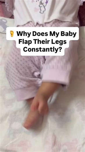 Dr. Shruti Patel on Instagram: "If you’ve noticed your little one kicking, flapping, or bicycling their legs non-stop, don’t worry—it’s completely normal and actually a great sign of development! Here’s why babies do this adorable leg workout: 👶 1. Building Muscle Strength Babies flap or kick their legs to strengthen the muscles in their hips, thighs, and core—all essential for major milestones like rolling over, crawling, and eventually walking. 🔄 Think of it as their baby workout! 🧠 2. Deve