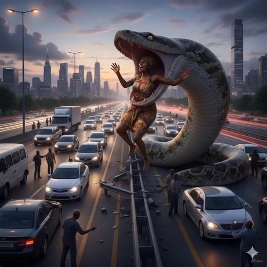 Giant Python Enter City #fbreelsfypシ゚viralシ #AI #fbreelsfypシ゚ #facebookreelsviral #highlights | Ai Transformation