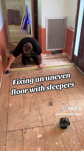 How to Fix an Uneven Floor with Sleepers