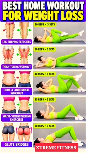 6 Beginner Moves to Tone & Burn Fat at Home | No Gym Required 🔥 #Shorts