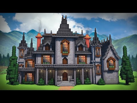 Minecraft: How To Build A Dark Gothic Mansion | Tutorial