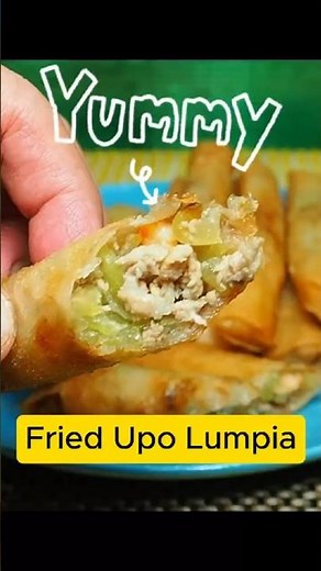 Crispy Fried Upo Lumpia 🥒🍤 — Easy Pinoy Vegetable Shrimp Rolls! #shorts