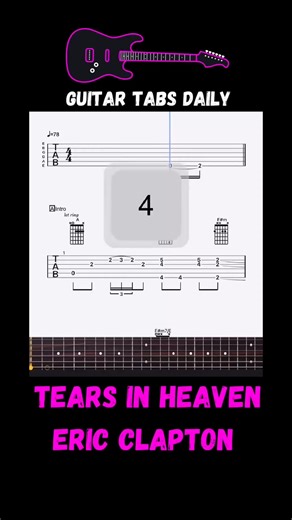Eric Clapton 🎸 Tears In Heaven Guitar Lesson & Tabs Some facts about... | Guitar Tabs Daily