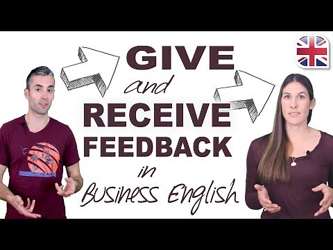 How to Give and Receive Feedback in English - Business English Lesson