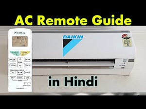Daikin AC Remote Guide | How to Use? & Operate Daikin AC Remote | Hindi