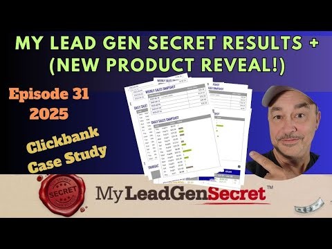 My Lead Gen Secret Results + ClickBank Sales & (New Product Reveal!)