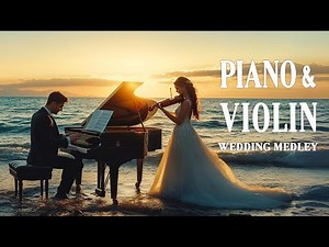 Most Romantic Piano & Violin Songs | Wedding Medley ~ My Love, Beautiful In White