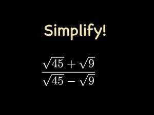 Simplifying square roots | You should know this trick