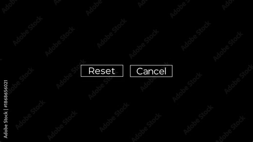reset and cancel action button appearance and toggle animation for user interface ui ux.
