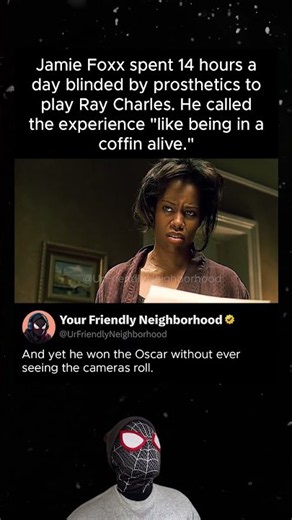 Jamie Foxx Was Blinded 14 Hours a Day for This Role | Ray (2004)
