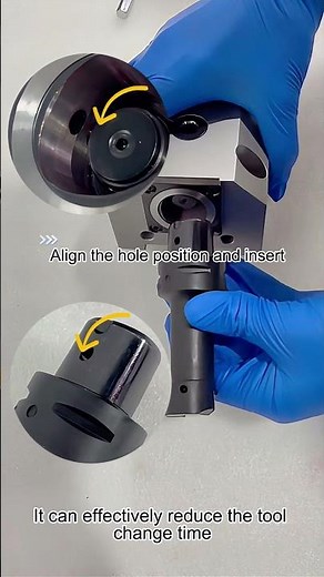 The quick-change tool holder for boring is an efficient tool system used in boring processes.