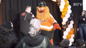 MEET GRITTY: The frightening new Flyers' mascot